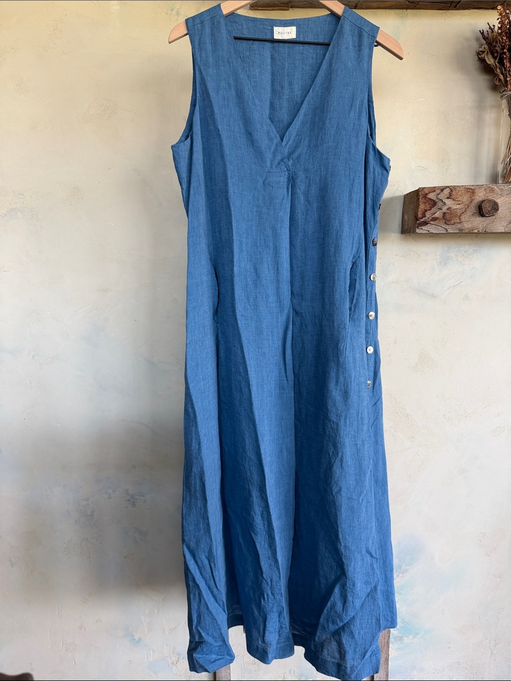 NWT Linen Poetry Maxi Dress
